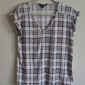 Plaid Express blouse